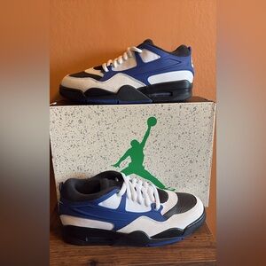 Nike air Jordan 4 RM blue black white shoes sneakers means flight